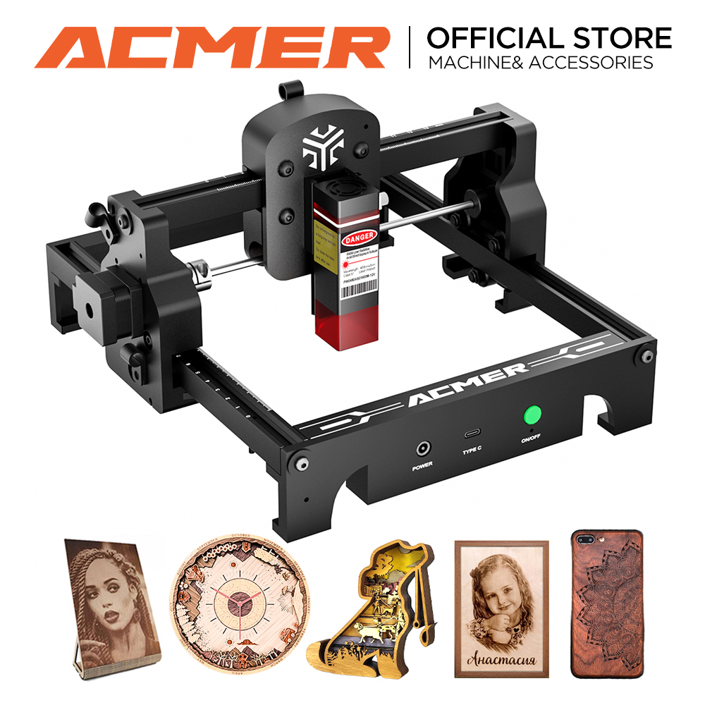 Industrial Handheld Laser Engraver - ACMER S1 Laser-Graviergerät 6W/3,5W/2,5W Mini Tragbarer