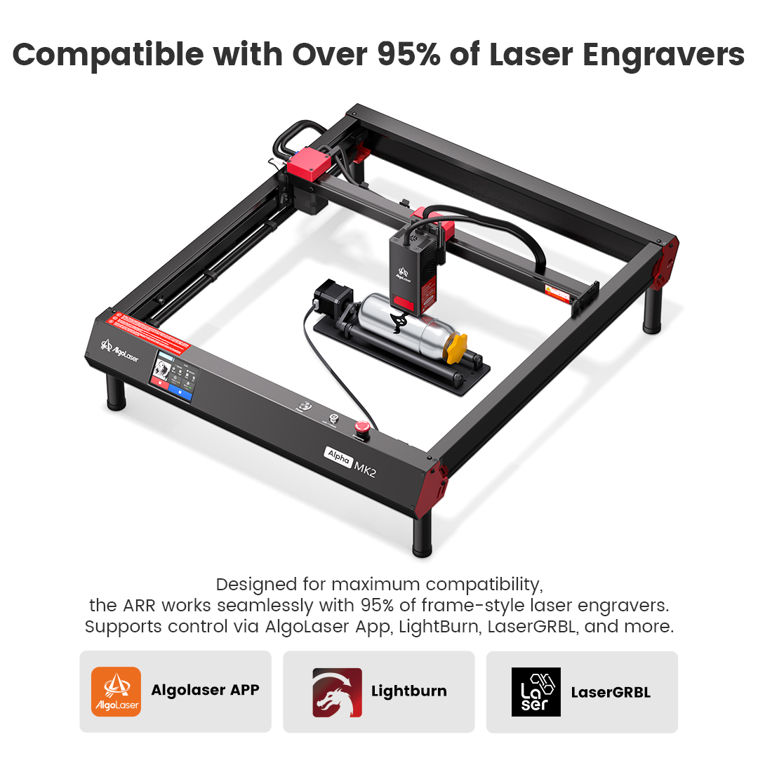 AlgoLaser Rotationsroller 360  – Rotary Axis Laser Engraver Bewertung und Preis
