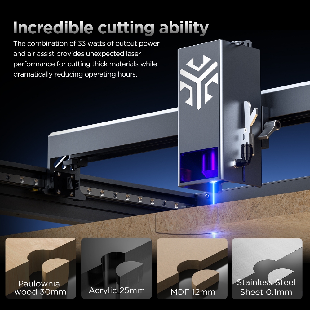 ACMER P2 33W Laser-Graviergerä – Industrial Laser Engraver For Wood Bewertung und Preis