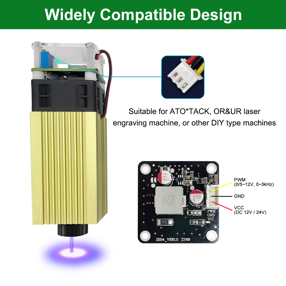 LASERBAUM 4W 5W Lasermodul 12V – Industrial Handheld Laser Engraver Bewertung und Preis
