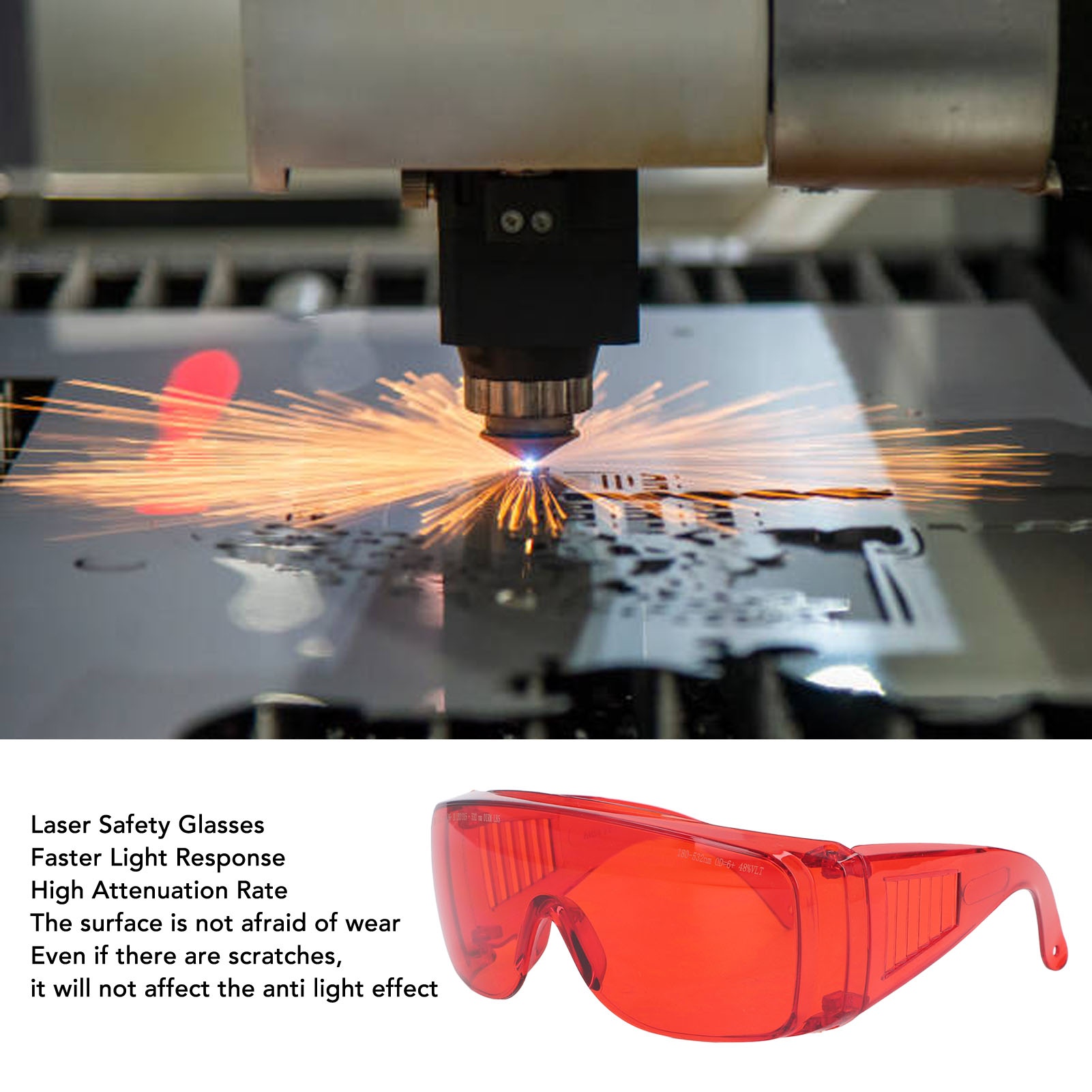 Laserbrille Rot 180 bis 532nm  – Industrial Laser Glasses Bewertung und Preis