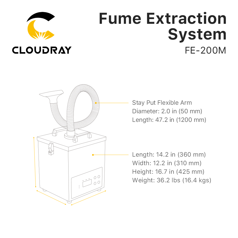 Cloudray Rauchabsaugsystem FE- – Industrial Laser Cutting Bewertung und Preis